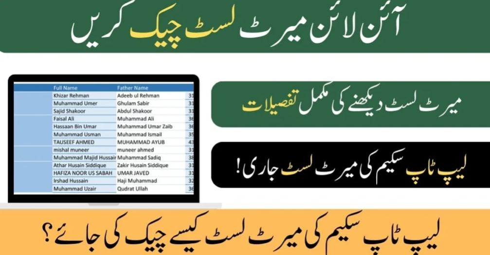 PM Laptop Scheme 2025 – Application Status & Merit List in Pakistan